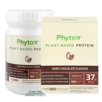 Phytae แพลนต์-เบส โปรตีน รส Dark Chocolate ขนาด 350g. / 400g. โปรตีนจากพืช ผสมบร็อคโคลี่ และผงโกโก้