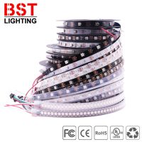 WS2812B WS2812สมาร์ท5050 RGB LED Strip Individuaily Addressable Light เทป3060144พิกเซลส์เมตรสีดำ สีขาว PCB IP306567 *