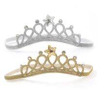 IU Cute Crown Baby Girls Hair Band Infant Kids Shiny Hairband