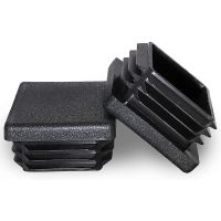 10Pcs Square Plastic Plug Insert Pipe Tube Cap Tubing End Cap Fence Post Tube Cover Table Chair Glide Insert Finishing Plugs