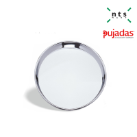 PUJADAS ถาดสแตนเลสทรงกลม พื้นผิวขัดเงา เส้นผ่านสูนย์กลาง 35-40cซม PUJ1-619.000