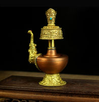 Copper Gilt Benba Pot Wenba Pot Water Pitcher Water Holding Aquarius Holy-Water Vase Small Size With Mouth 18Cm