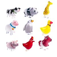 1pc Walking Farm Animal Balloons Animal Foil Mylar Balloon Duck Rooster Pig Sheep Horse Cow Helium Balloon for Farm Party Decor Balloons