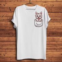 Cute West Highland Terrier Dog Puppy In Pocket Funny Tshirt Men White T Shirt Cool