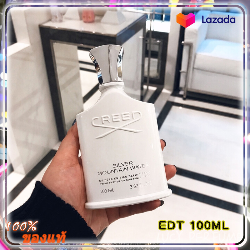 น้ำหอม ของแท้ 100% Genuine นำ้หอม Creed silver mountain water for men Eau De Toilette parfum 100ML EDT กลิ่นหอมอ่อน น้ำหอมผู้ชาย Men's perfume