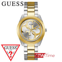 (ผ่อนชำระ สูงสุด 10 เดือน) GUESS G Twist นาฬิกาข้อมือผู้หญิง สายสแตนเลส รุ่น W1082L5 (Sliver-Gold) [ประกันศูนย์ CMG 2 ปี]