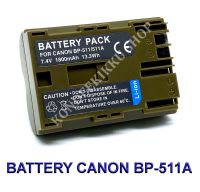 BP-511  BP511  BP-511A แบตเตอรี่สำหรับกล้องแคนนอน Camera Battery For Canon 30D,Digital Rebel,G5,50D,5D,G3,40D,G1,20D,D60,G6,G2,Pro 1,300D,10D,1D BY KONDEEKIKKU SHOP