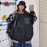 Men and women universal Jacket plaid baseball jacket style Harajuku couple jackets trendy HIP-HOP baseball jackets