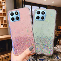 เคสโทรศัพท์สินค้าพร้อมส่งสำหรับ Honor X8ฝาหลังใสซิลิโคน TPU แบบนิ่มลายดาวกลิตเตอร์4G 5G