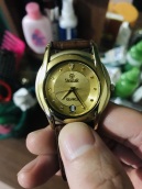 Đồng hồ Thụy Sỹ cổ, vỏ vàng 23K Gold nguyên khối, 40 năm tuổi.