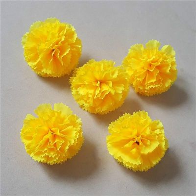 【CC】 10PCS simulation artificial silk carnation flowers flower heads/wedding party supplies decorative DIYmaterial 5 cm/flower
