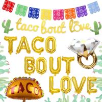 [HOT MAKXJWIGO 542] Fiesta ตกแต่งห้องอาบน้ำเจ้าสาวเม็กซิกัน Taco Bout Love บอลลูน Cactus Garland สำหรับหมั้น Bachelorette Party Supplies