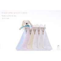 ♟▩卐 Iflin Baby - My Handy Bamboo Washcloth Napkin ผ้าเช็ดปาก ผ้าอาบน้ำและผ้าอเนกประสงค์ใยไผ่ - ขนาด 10×12 นิ้ว มี 6 ผืน / กล่อง