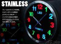 นาฬิกาติดผนัง Quartz LLED CLOCK เรืองแสงได้แม้ในที่มืด ขนาด 25 CM  SIZE M