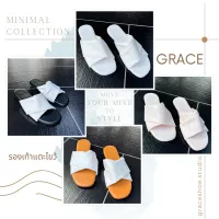 รองเท้าแตะผู้หญิง grace GF-015 รุ่น แตะไขว้ ไซส์ 36-41 รองเท้าแตะส้นสูง 1 cm. รองเท้าส้นแบน รองเท้าแฟลต รองเท้าแฟชั่น รองเท้าส้นเตี้ย หนานุ่ม&สวย