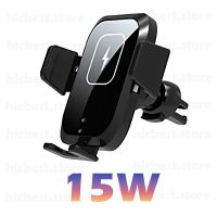 แท่นวางโทรศัพท์ที่ชาร์จในรถไร้สาย15W ชาร์จไร้สายที่จับสำหรับ iPhone ติดอุปกรณ์ชาร์จเหนี่ยวนำในรถยนต์สำหรับ iPhone 12 SE 11 8 Samsung แท่น S20