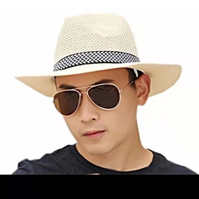 จัดส่งจากประเทศไทย ผู้ชาย หมวกชายหาด พับได้  หมวกปีกกว้าง หมวกชายหาด