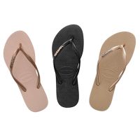 Havaianas Collection รองเท้าแตะ รองเท้าแตะแฟชั่น สำหรับผู้หญิง CR Slim Logo 4119875 (990)