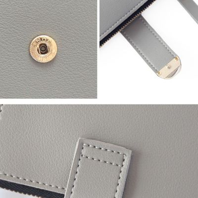 Korean Woman PU Leather Purse Button short Wallet