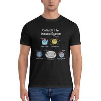 High Quality Immune System Cells Biology Cell Science Humor Immunologist Pure Cotton T-Shirt Man