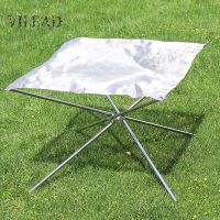 VILEAD Outdoor Camping Heating Mesh Disassemble Stainless Steel Outdoor Camping Campfire Fire Rack Foldable Mesh Fire Pit BBQ