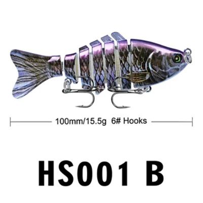 ；。‘【； 1Pc Multi Jointed High Simulation Fishing Lures Tool Artificial 7 Segments Woler Crankbait Tackle