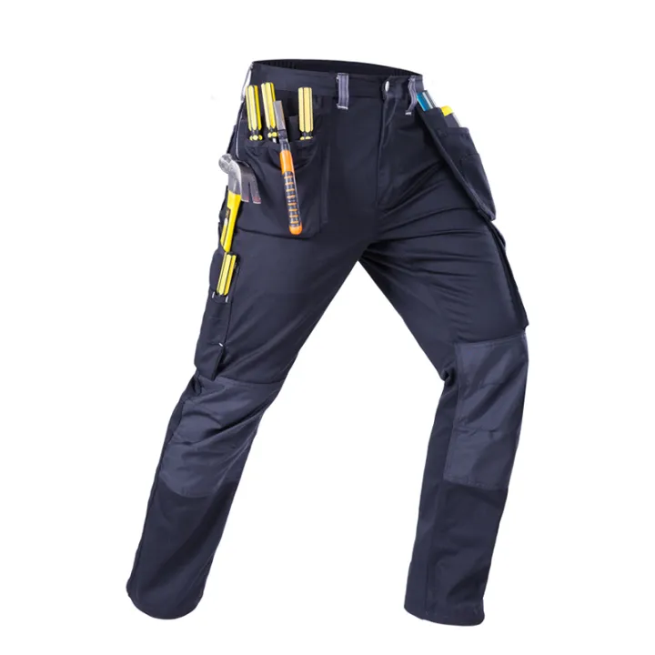 Durable Carperner Mechanic Work Pants With Reflectors and Multi Pockets