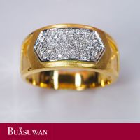 แหวน เพชร ตัวเรือนทองคำแท้ 18K ประดับด้วยเพชร เบลเยียม แหวนทรงผู้ชาย เรียบๆ เน้นสามารถสวมแหวนได้ในทุกๆวัน การันตี เพชรแท้ ทองคำแท้