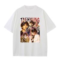 TAEHYUNG Printed T Shirt for Men 100% Cotton Casual Short Sleeve Unisex Classic T-shirts Women Summer Clothing