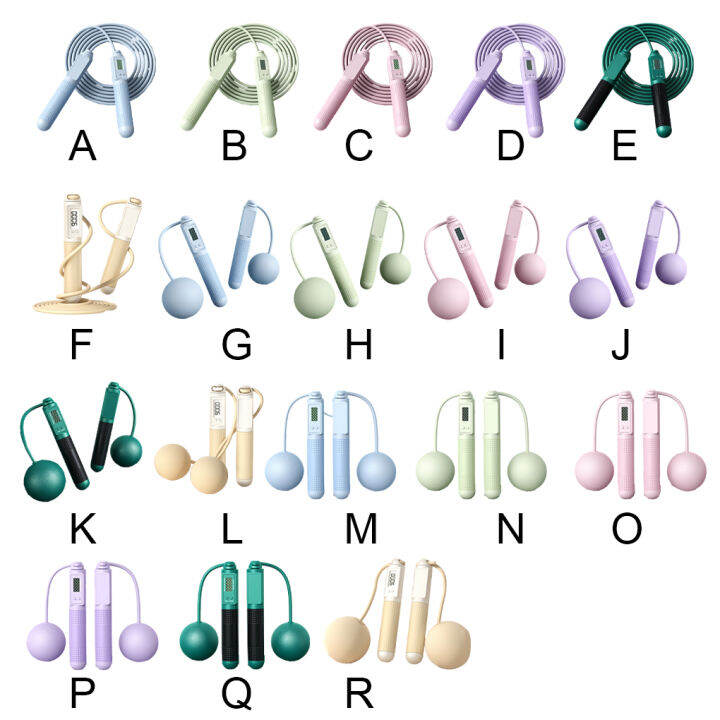 PVC Jump Rope Portable Replacement Nonslip Handle Solid Color Ergonomic