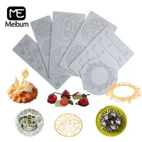 【hot】⊕♙❡  Meibum Sugarcraft Silicone Feather Wreath Dessert Decorating Tools Fondant Molds Bakeware