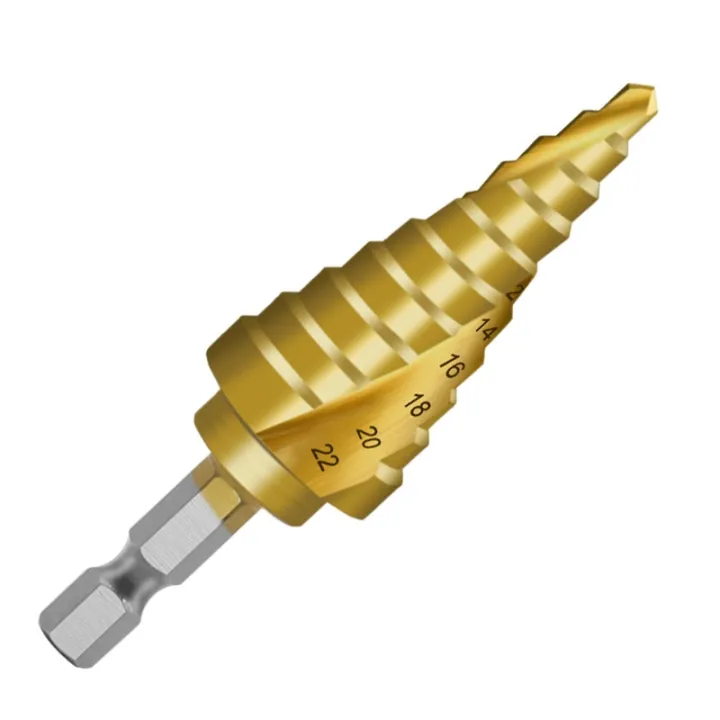 hss-4-20mm-titanium-coated-spiral-groove-step-drill-bit-for-drilling-aluminum-metal-wood-holes-on-plates-cutter-core-drill-bits