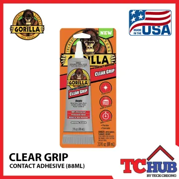 Buy Gorilla Clear Grip 8040002 Contact Adhesive, Clear, 3 oz Clear