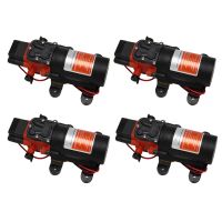 4X 12V Water Pressure Diaphragm Pump 3.8 LPM 1.0 GPM 40 PSI - Caravan/Rv/Boat/Marine