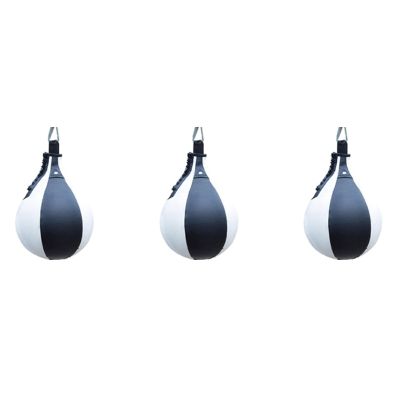 3X Boxing Speed Ball Pear Shape PU Speed Bag Boxing Punching Bag Swivel Speedball Exercise Fitness Training Ball