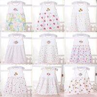 BOBORA Summer Flower Printed Baby Girls Dress (random color)