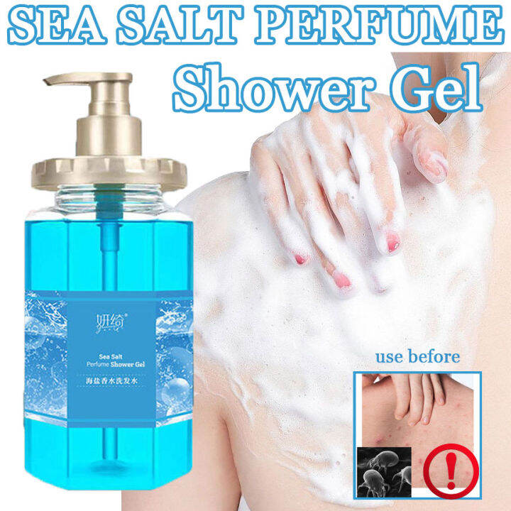 Sea Salt Shower gel mite removal refreshing oil control relieving and