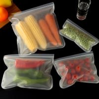 Silicone Food Storage Containers Leak Proof Zip Shut Bag Reusable Refrigerator Food Fresh Bag Fruit And Vegetable Storage Bag