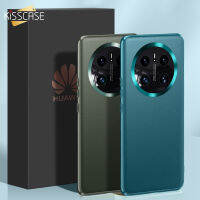 KISSCASE เคสโทรศัพท์หนังบางพิเศษสำหรับ Huawei Mate 50 40 30 20 Pro ฟิล์มเลนส์โลหะสีทึบธุรกิจป้องกันแบบรวมทุกรูปแบบฝาหลังกันกระแทกสำหรับ Huawei P60 P50 P40 P30โปร