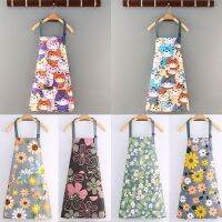 Nail Polish Lipstick Beauty Floral Kitchen Women Apron Household Cleaning Kitchen Pinafore Salon Home Cooking Baking Adult Bibs Aprons