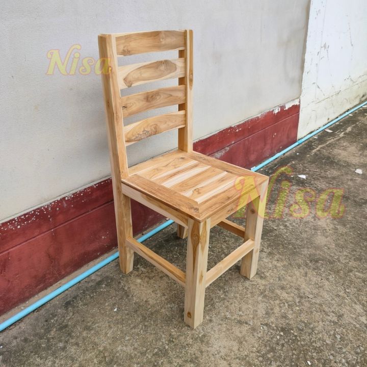 เก้าอี้พนักพิง-เก้าอี้ไม้สักทองพร้อมใช้งาน-ประกอบสำเร็จ-เก้าอี้นั่งพิง-พนักพิงสูง-เก้าอี้นั่งกินข้าว-เก้าอี-งานดิบ-รับประกันสินค้า