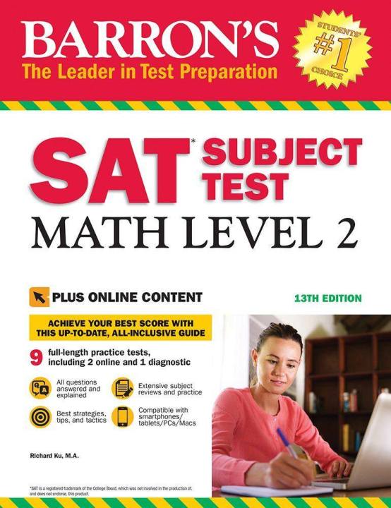 ภาษาอังกฤษรุ่นแรกbarron-sat-subject-test-คณิตศาสตร์ระดับ2-13th-edition-barron-s-sat-subject