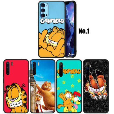 WA23 Garfield อ่อนนุ่ม Fashion ซิลิโคน Trend Phone เคสโทรศัพท์ ปก หรับ OPPO Find X3 Lite F19 Pro Plus A74 A95 Neo