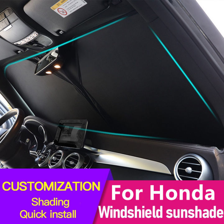 Car Windshield Sunshade for Honda CRV HRV BRV Odyssey Vezel Accessories 