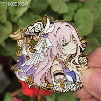 【hot】✱  Honkai 3 Elysia Badge Acessórios Traje Pin Broche Jogo Anime Mochila Metal Prop Presente