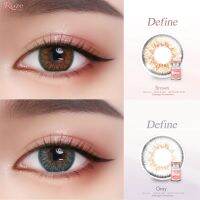 คอนแทคเลนส์ Roze/Define(Gray,Brown) ค่าสายตาปกติ