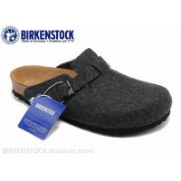 Birkenstocks Boston Mens/Womens Classic Cork Black Grey Felt Slippers Sandals 34-46