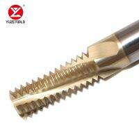 YUZETOOLS CNC เครื่องตัดเกลียวคาร์ไบด์แข็งทังสเตนเหล็กพิเศษสําหรับการประมวลผลเกลียวฟันเต็มของโลหะผสมไทเทเนียม