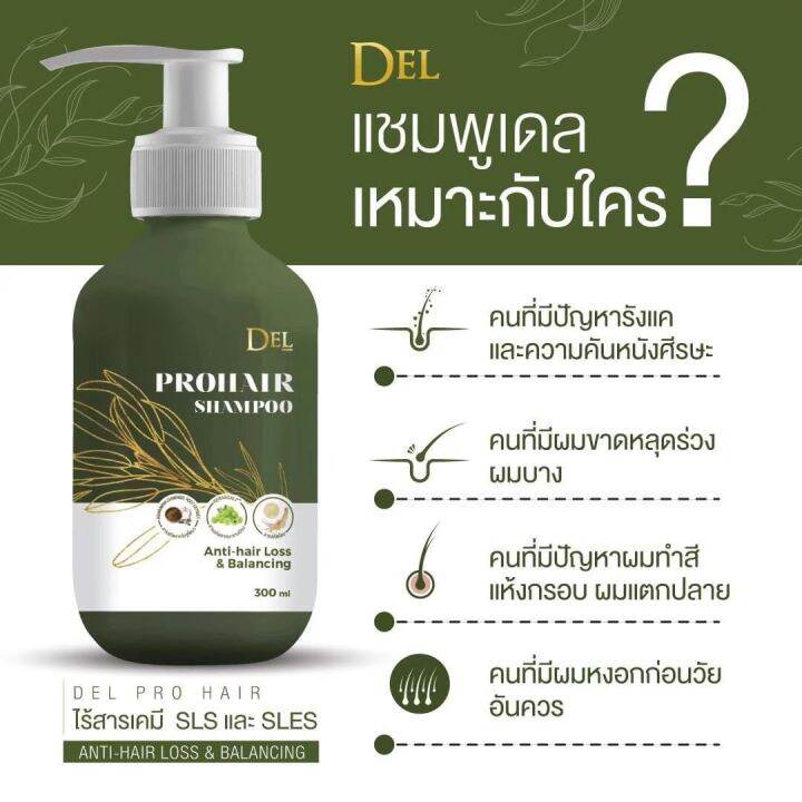 del-แชมพู-และครีมหมักผม-เดล-บำรุงเส้นผม-ลดปัญหาผมชี้ฟู-ผมร่วง