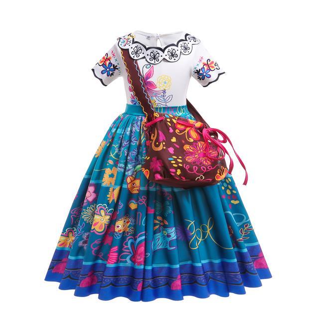 disney-encanto-princess-girls-isabela-marigal-dresses-kids-carnival-party-costume-children-cosplay-halloween-birthday-mesh-dress